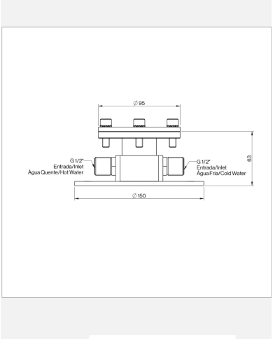 Mélangeur au sol baignoire M3 - Cifial