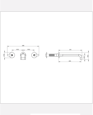 Mélangeur lavabo encastré 3 trous M3 - Cifial