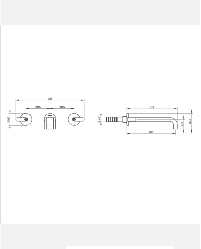Mélangeur lavabo encastré 3 trous M3 - Cifial