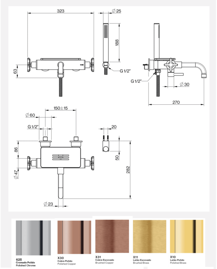 Mitigeur douche et baignoire encastré TX300 - Cifial