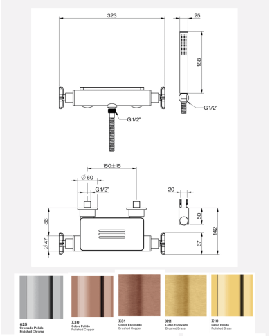 Mitigeur douche encastré TX300 - Cifial