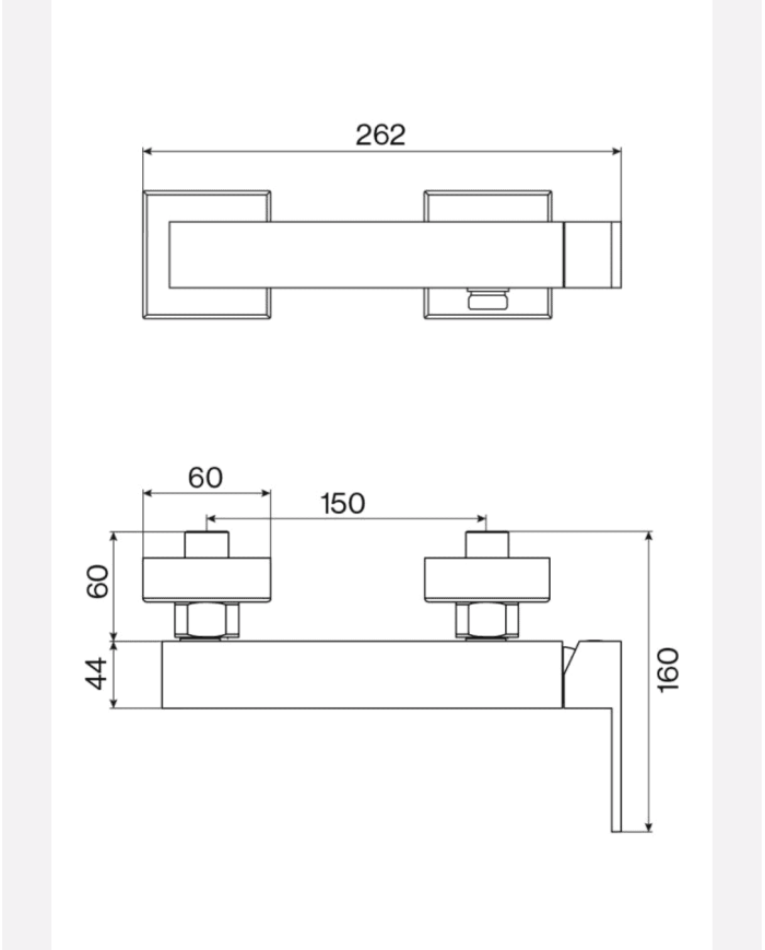 Mélangeur douche R90 - Cifial