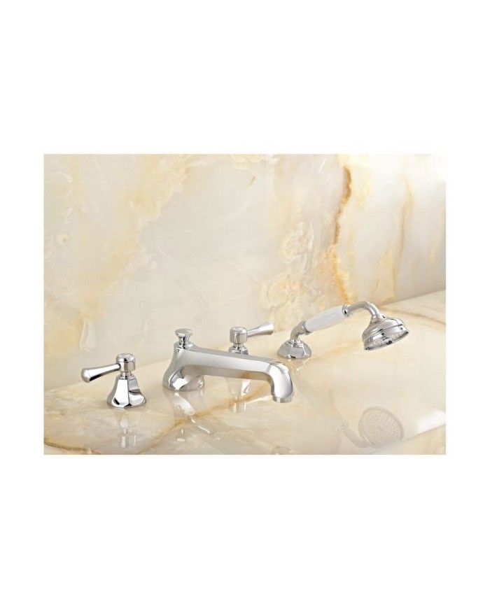 Mélangeur bain 4 trous sur gorge manettes Ascott Horus