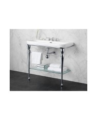 Lavabo pieds tablette verre Candella 100 Victoria + Albert