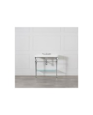 Lavabo pieds tablette verre Candella 100 Victoria + Albert