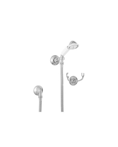 Ensemble douche coude d'alimentation crochets - Italica Stella