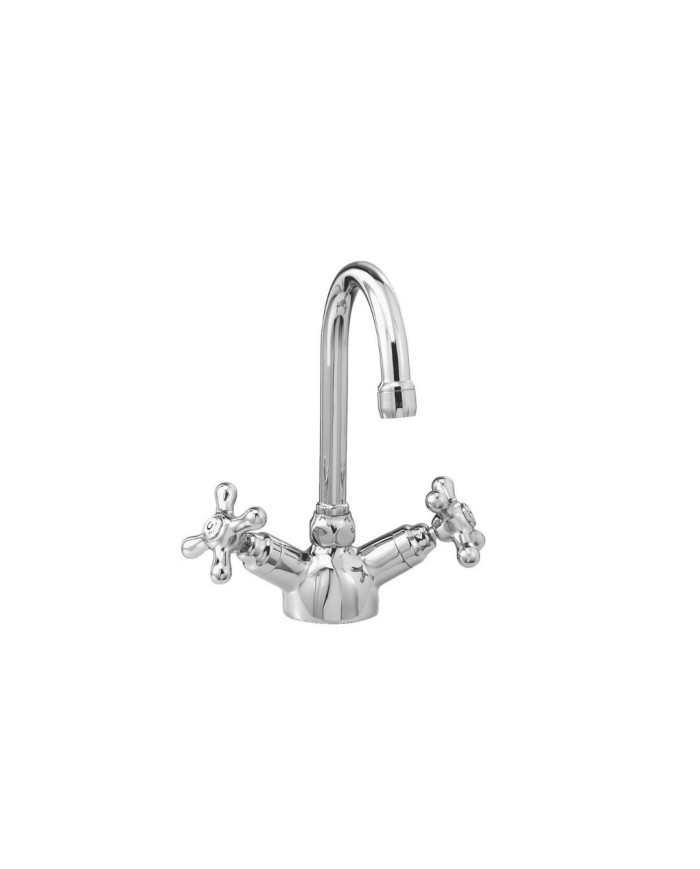 Mélangeur lavabo monotrou bec haut Roma Stella