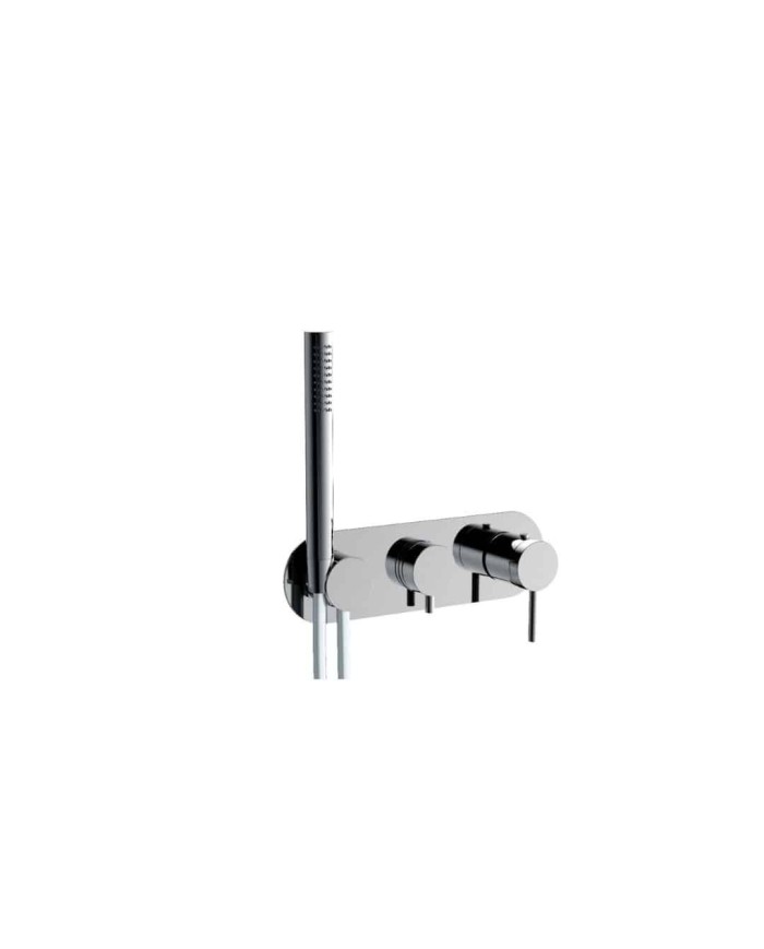 Mitigeur thermostatique plaque ronde à encastrer Link