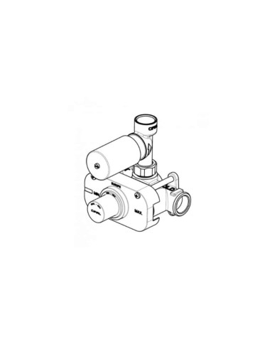 Thermostatique mural 1 sortie L-Spout CIfial