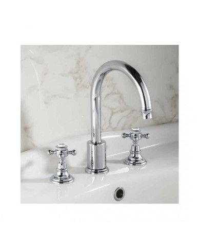 Mélangeur 3 trous à poser lavabo Margot