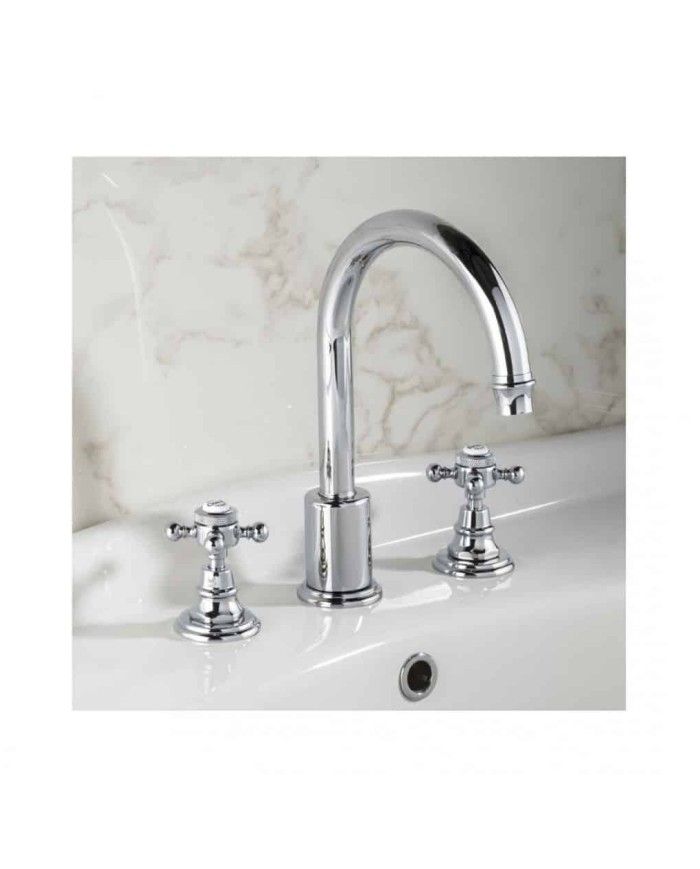 Mélangeur 3 trous à poser lavabo Margot