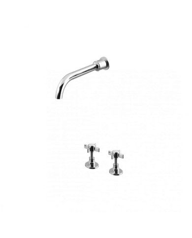 Mitigeur sur plan bec lavabo mural Imperial Bruma