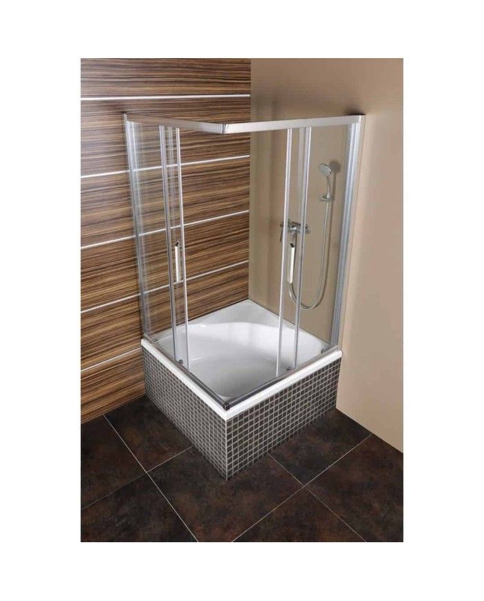 Receveur douche carré profond CARMEN Polysan 80x80x30cm