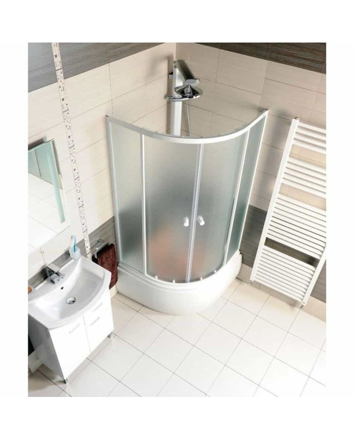 Receveur douche quart cercle 90x90x28 Polysan
