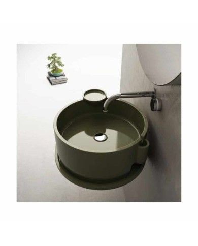 Mélangeur 2 trous mural lavabo coloré Myring Giulini