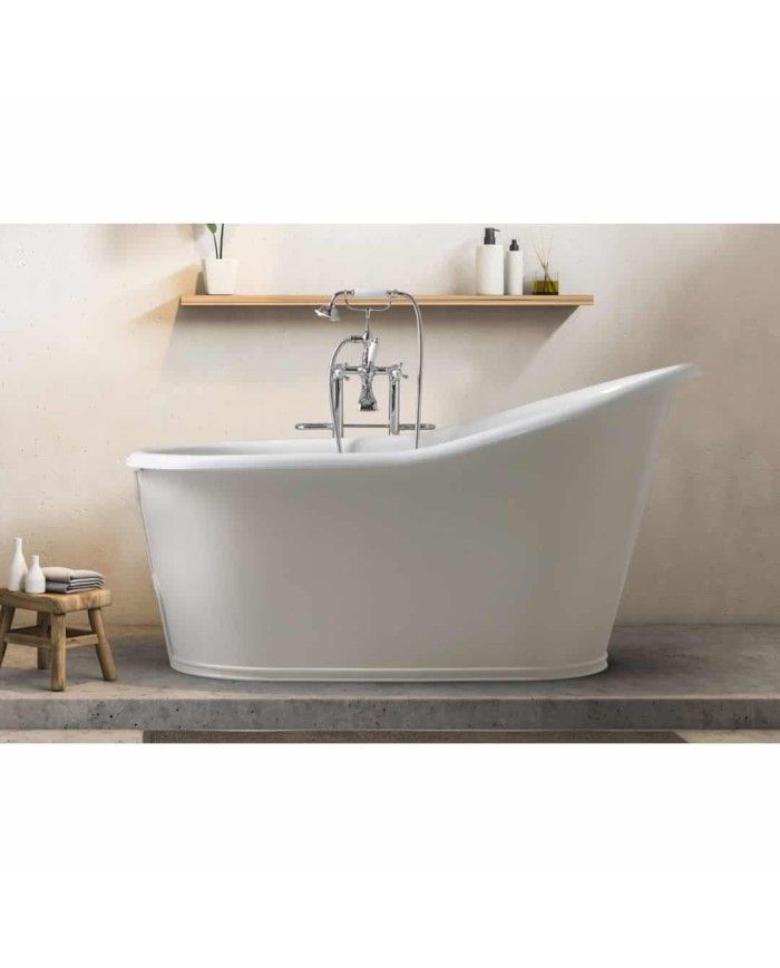 Baignoire fonte émaillée OLD LAVANDE Bleu Provence