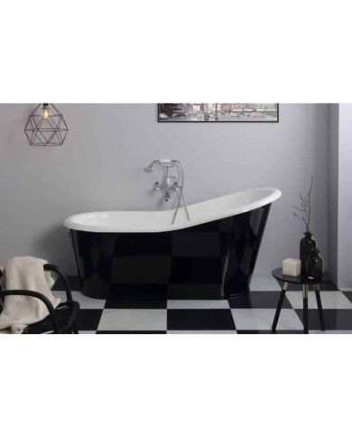 Baignoire fonte émaillée OLD LAVANDE Bleu Provence