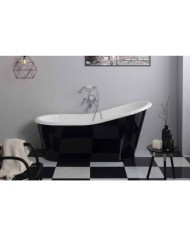 Baignoire fonte émaillée OLD LAVANDE Bleu Provence