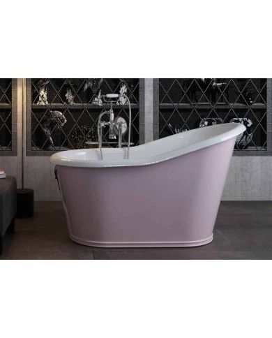 Baignoire fonte émaillée OLD LAVANDE Bleu Provence