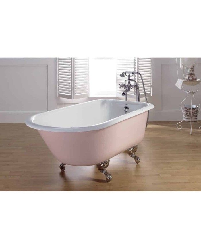 Baignoire fonte sur pieds ANIS Bleu Provence