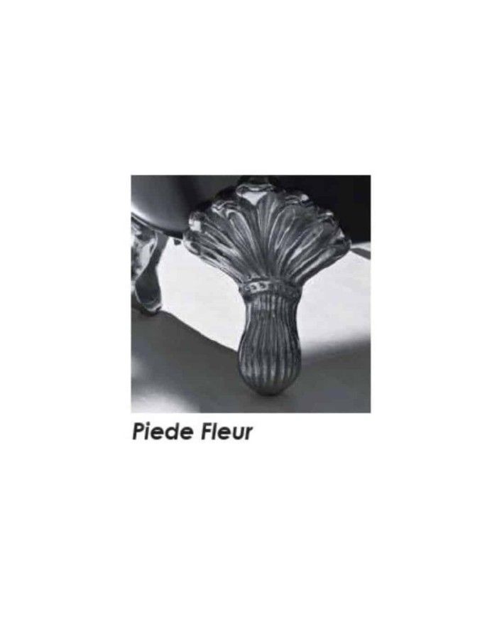 Baignoire fonte freestanding sur pieds JASMINE Bleu Provence