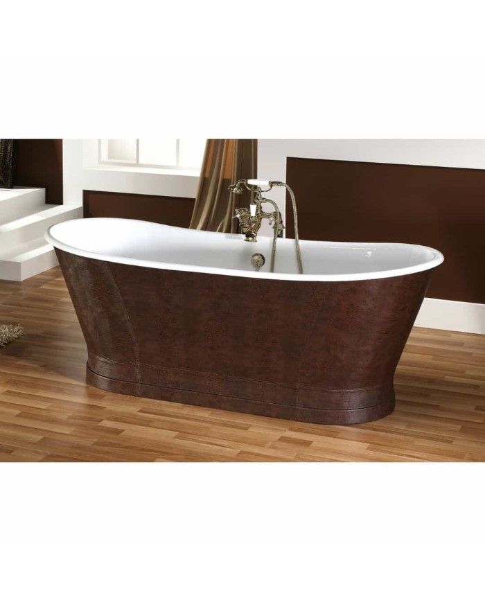 Baignoire en fonte émaillée sur base ANTICA