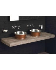 Vasque cuivre Bleu Provence