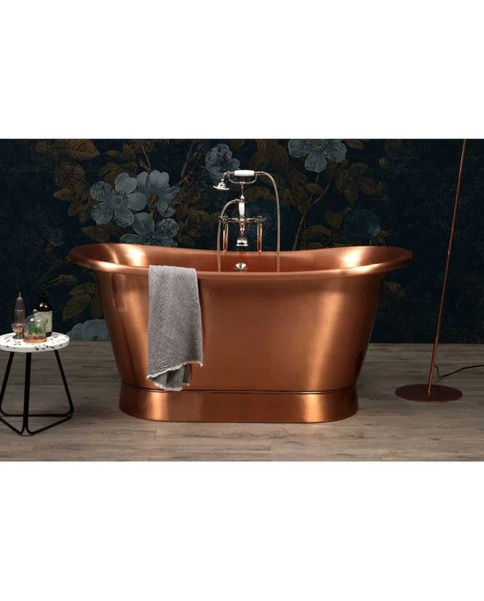 Baignoire cuivre 150x66cm Napoléon - Bleu Provence