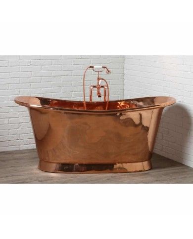 Baignoire cuivre 150x66cm Napoléon - Bleu Provence