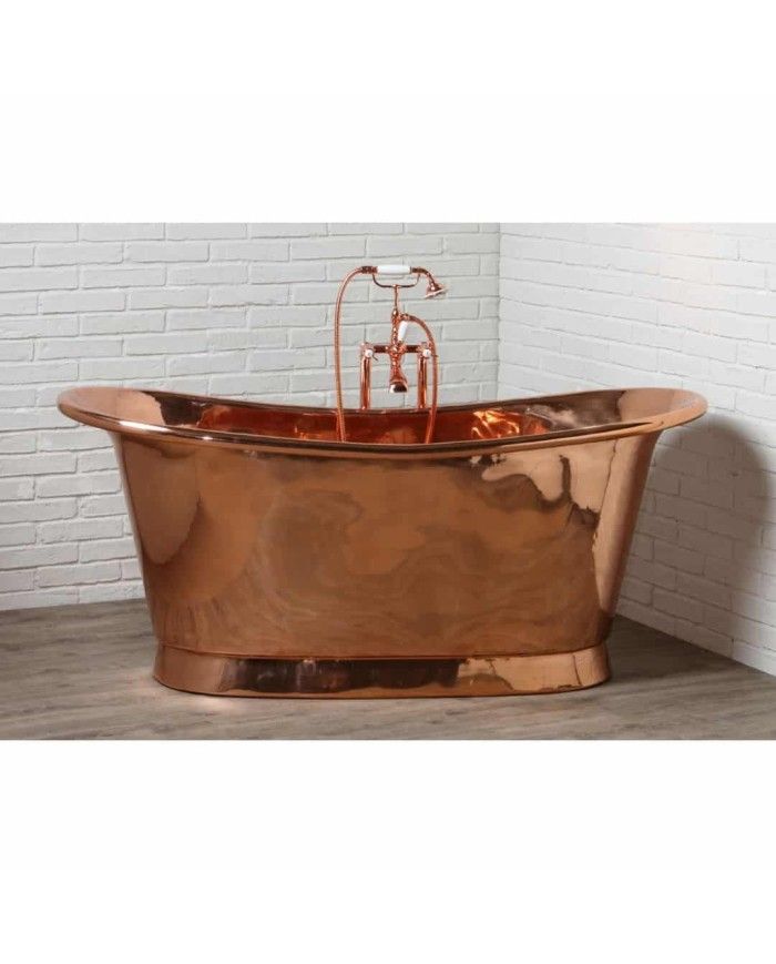 Baignoire cuivre 150x66cm Napoléon - Bleu Provence