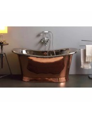 Baignoire cuivre 150x66cm Napoléon - Bleu Provence