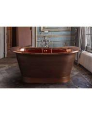 Baignoire cuivre 170x69cm Napoléon Bleu Provence