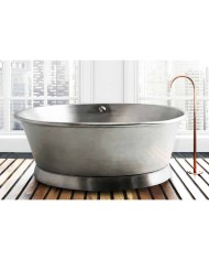 Baignoire cuivre 160cm Circle Bleu Provence