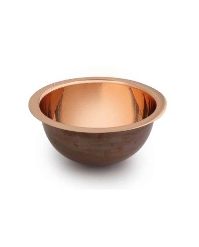 Vasque cuivre 30,5 cm UNDER Bleu Provence