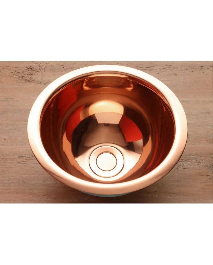 Vasque cuivre 30,5 cm UNDER Bleu Provence