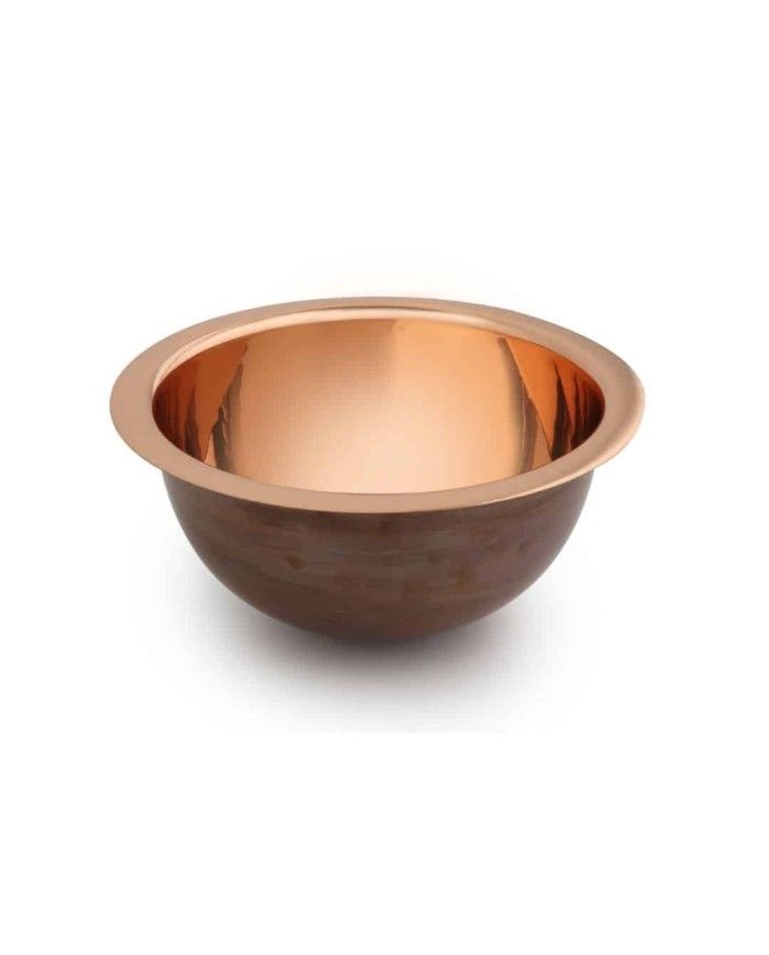 Vasque cuivre 36 cm UNDER Bleu Provence