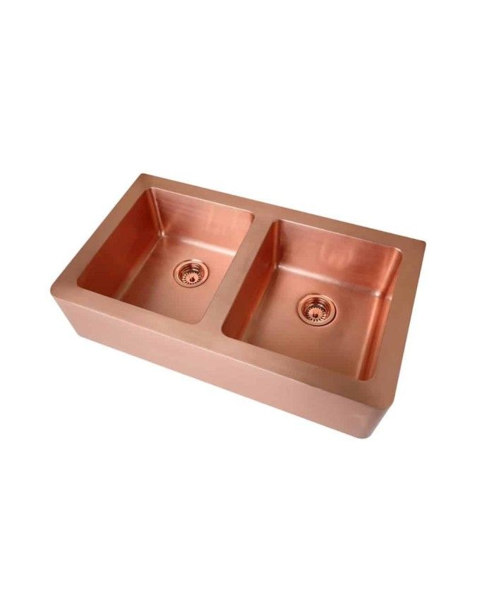 Vasque cuivre 91,5cm LIVIA DOUBLE Bleu Provence