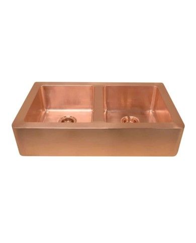 Vasque cuivre 91,5cm LIVIA DOUBLE Bleu Provence