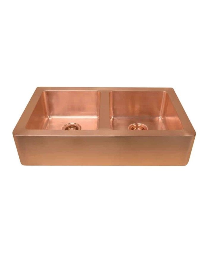 Vasque cuivre 91,5cm LIVIA DOUBLE Bleu Provence