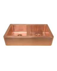 Vasque cuivre 91,5cm LIVIA DOUBLE Bleu Provence