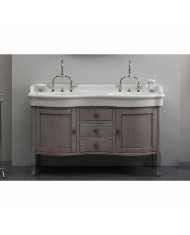 Meuble 140cm en tulipier placard Bleu Provence