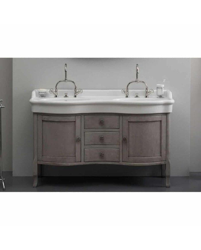 Meuble 140cm en tulipier placard Bleu Provence