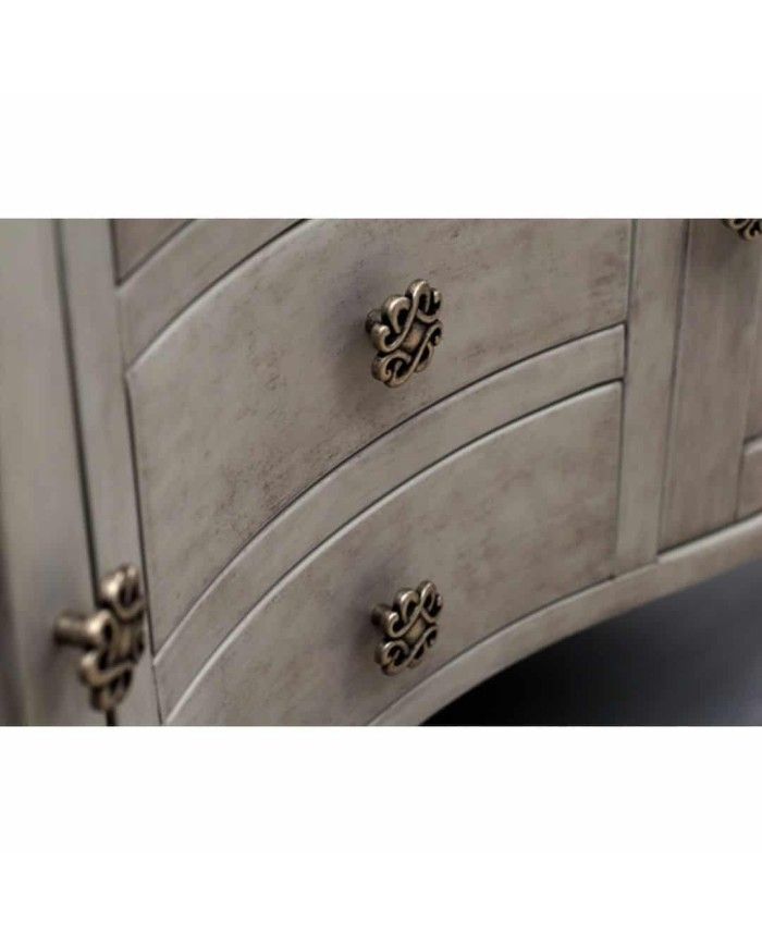 Meuble 140cm en tulipier placard Bleu Provence