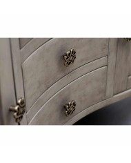 Meuble 140cm en tulipier placard Bleu Provence