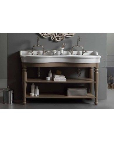 Meuble 140 cm tulipier ouvert Bleu Provence