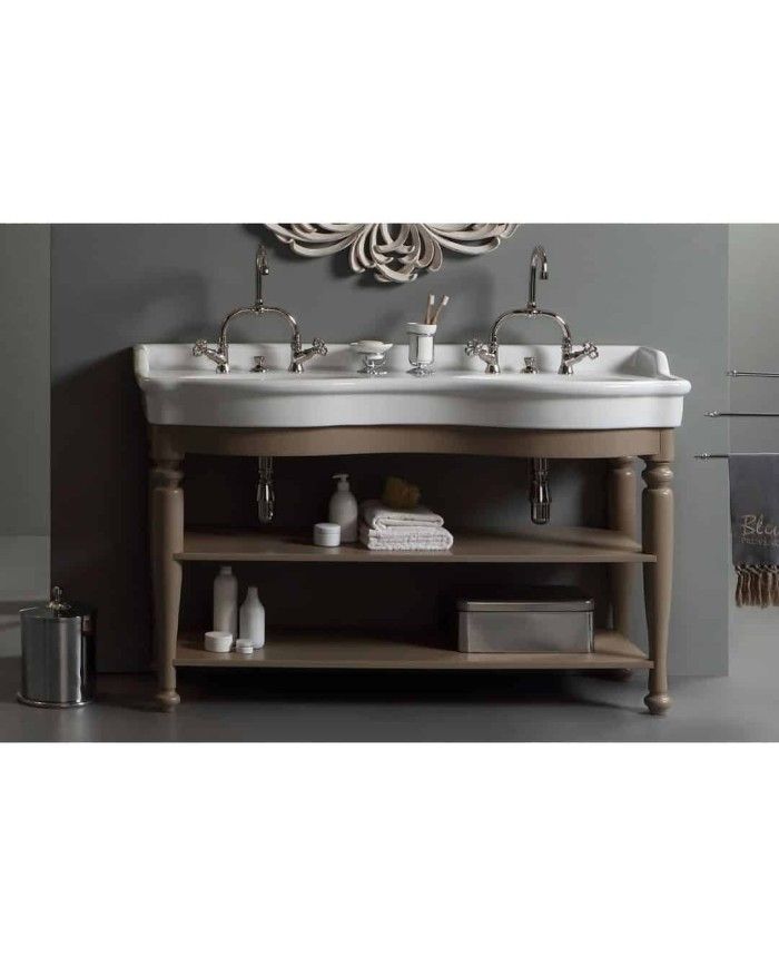 Meuble 140 cm tulipier ouvert Bleu Provence