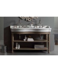 Meuble 140 cm tulipier ouvert - Bleu Provence