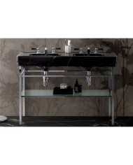 Lavabo double 130cm Bleu Provence '900