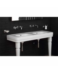 Lavabo double 130cm Bleu Provence '900