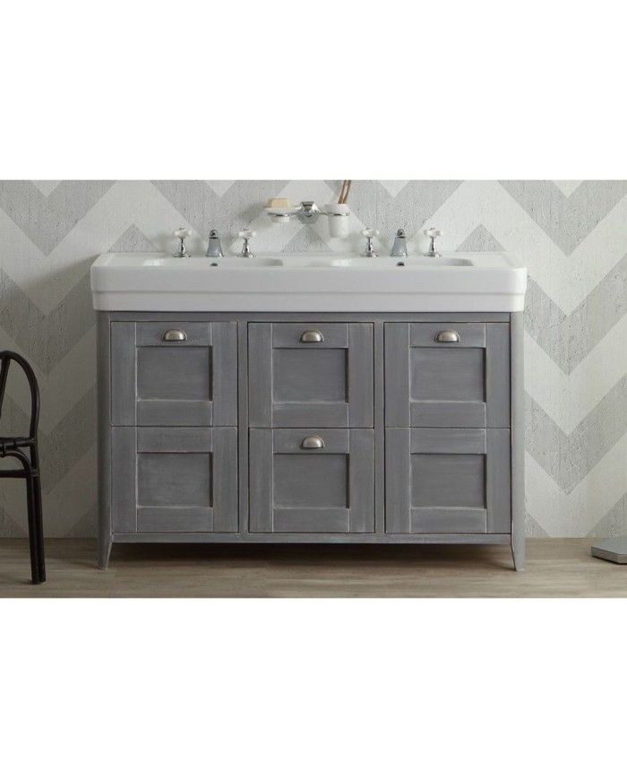 Meuble tulipier fermé 130/100 cm Bleu Provence